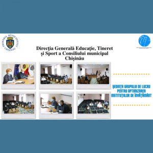 Ședința grupului de lucru pentru optimizarea instituțiilor de învățământ